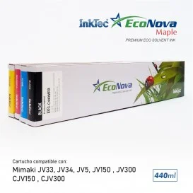 EEC, cartuchos Mimaki SS21 compatíveis, 440ml - EcoNova MAPLE EcoSolvent Inks
