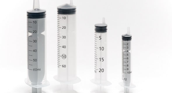 Jeringuillas de plástico