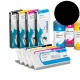 PLD, Cartucho de tinta dye para plóters Mimaki, Roland, Epson y Mutoh | Cartucho 220ml - negro