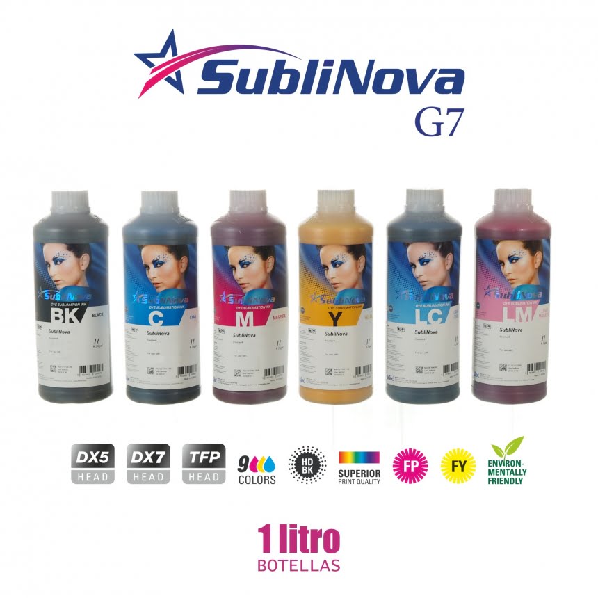 Tinta Sublinova G7 SES botellas de litro