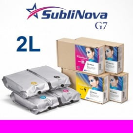 SubliNova G7, Tinta de sublimación compatible con Mimaki SB53 y SB54 - Bolsa 2L - M (Magenta)