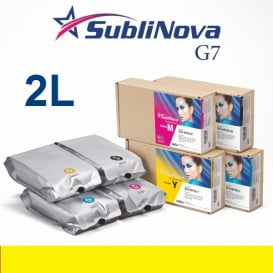 SubliNova G7, Tinta de sublimación compatible con Mimaki SB53 y SB54 - Bolsa 2L - Y (Amarillo)