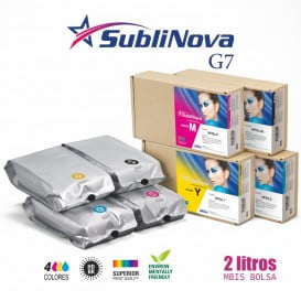 SubliNova G7, Tinta de sublimación compatible con Mimaki SB53 y SB54 - Bolsa 2L