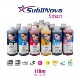 DTI SubliNova Smart, Tintas de sublimación para cabezales DX4 y DX5 | Botellas 1 litro