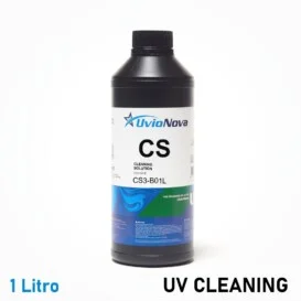 Frasco de 1 litro de solução de limpeza para impressoras UV e UV-LED