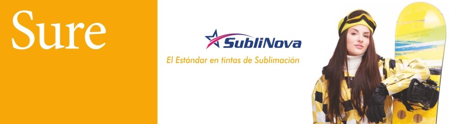 Tintas de sublimación Sublinova Sure
