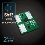 Chip SB53 de 2L compatible con plóters Mimaki, Sublimación - dk-deep-black
