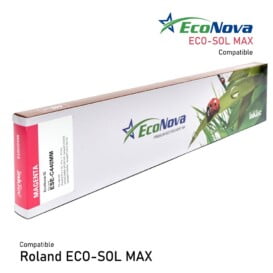 Cartucho de tinta EcoSolvente Roland Eco-Sol MAX de InkTec. Color magenta