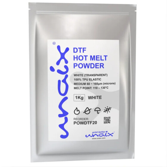 Polvo para DTF termoadhesivo UNAIX