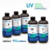 Tintas UV para Ricoh y Konica. Compatibles con impresoras UV-LED con cabezales de impresión Ricoh y Konica.