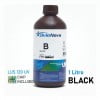 Tinta UV Mimaki LUS120 compatible, para Mimaki UCJV150, UCJV300, JFX500, JFX600, SIJ-320UV, UJF-3042, UJF-7151, UJV55 - Botella 1L + Chip - negro