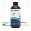 Tinta UV Mimaki LUS120 compatible, para Mimaki UCJV150, UCJV300, JFX500, JFX600, SIJ-320UV, UJF-3042, UJF-7151, UJV55 - Botella 1L + Chip - amarillo